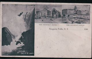 Rock Of Ages,  Cave Of Winds,  Niagara Falls,  Ny Vintage Udb Private Mailing Card