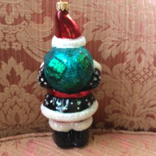 Christopher Radko Santa Claus Glass Christmas Ornament Poland 3