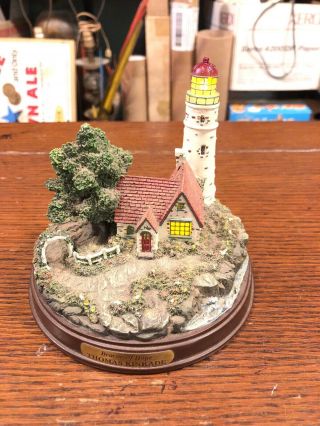 Thomas Kinkade Beacon Of Hope Miniature Illuminated Lighthouse.  Fast