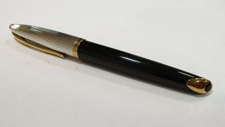 Waterman Carene Deluxe Black Lacquer/silver Plated Gold Trim S0699980
