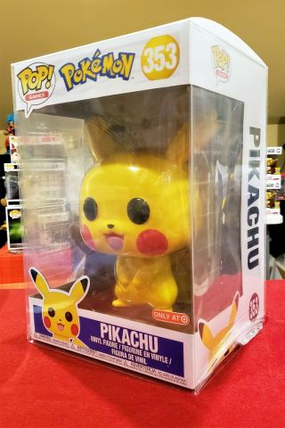 Funko Pop Games Pokemon Pikachu 10 " 353 Target Exclusive Protector