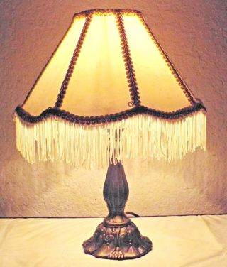 Lamps A Adorable 14 " H Tiffany Style Art - Deco Themed Dresser Vanity Lamp W/shade