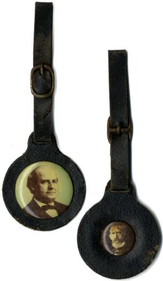 1908 Bryan Kern Front - And - Back Jugate Celluloid Watch Fob