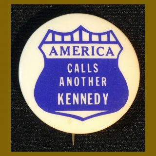 1968 Robert F.  Kennedy Rfk Jfk Campaign Pinback Pin Button 1.  25 " - Estate Fresh
