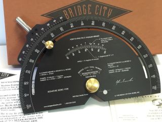 Bridge City Tool Mp - 8 Machine Protractor 1998 Signature Series