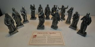 Danbury Christ & The 12 Apostles Pewter Statue Set