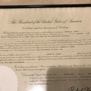 President Richard Nixon Signed Appointment Document 2