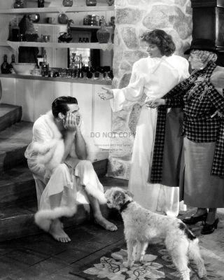 Cary Grant & Katharine Hepburn " Bringing Up Baby " - 8x10 Publicity Photo (az229)