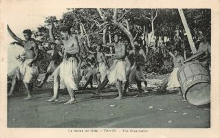 Tahiti,  French Polynesia,  Natives Performing The Otea Dance C 1930 