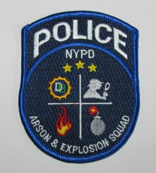 York State City Police Arson Explosion Squad Detective Patch Nypd Sherlock