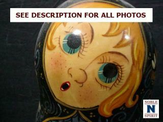 NobleSpirit (3970) 2x Hand Painted 10 Piece Russian Nesting Dolls 3
