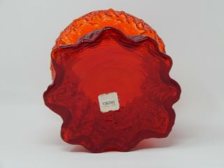 Orange Red Votive Ruby Lava Volcano Candle Holder 4 