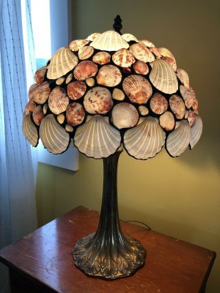 Antique Seashell Lamp Shade Tiffany Arts Crafts Shade Only