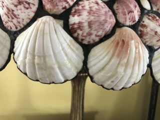 Antique Seashell Lamp Shade Tiffany Arts Crafts Shade Only 8