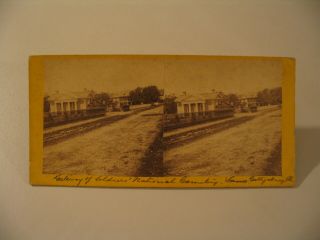 Soldiers National Cemetery Gettysburg Pennsylvania Tyson Stereoview Photo Cdii