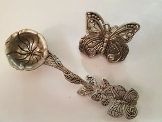 Arthur Court 2004 Butterfly Coffee Scoop And Clip