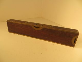 Antique Stratton Brothers Greenfield Mass 10 Inch Level Pat Mch 1,  1870