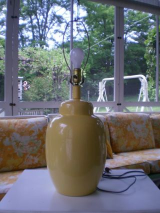 VINTAGE mcm Glazed Ceramic Ginger Jar - Shaped Lamp 2