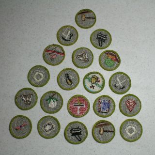 20 Boy Scout Merit Badges - most type F (Set B) 3