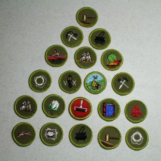 20 Boy Scout Merit Badges - most type F (Set B) 4