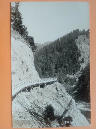 Viaduct On Redwood Hwy.  Oregon Real Photo Postcard.  Near Redwood National Park