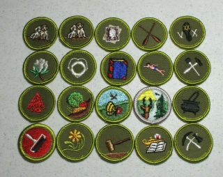 20 BSA Boy Scout Merit Badges - 19 different ones (Set E) 2