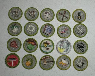 20 BSA Boy Scout Merit Badges - 19 different ones (Set E) 3