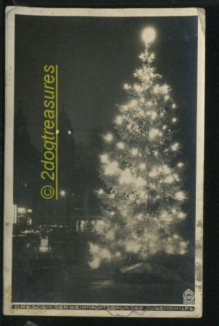 Rppc Dresden Weihnachtsbaum Der Jugendhilfe German Germany 1930 Christmas Tree