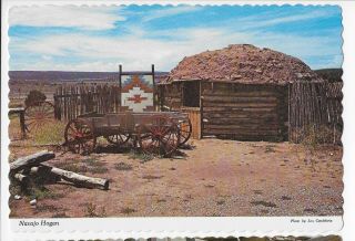 Vintage Postcard Picturing A Western Hogan