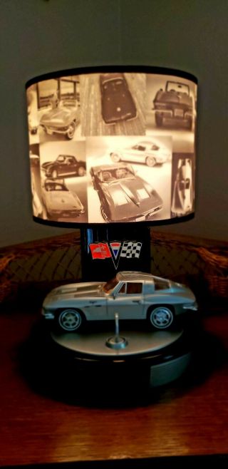1963 Corvette String Ray Collectors Table Lamp W/sound By King America (1)