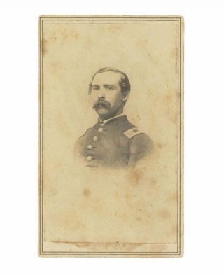 Civil War Cdv Of Union Captain - J.  Beekman,  Rondout,  York Backmark