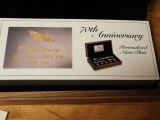 Snap On Tools 70th Anniversary Commemorative gold Socket Set SAE LN 4