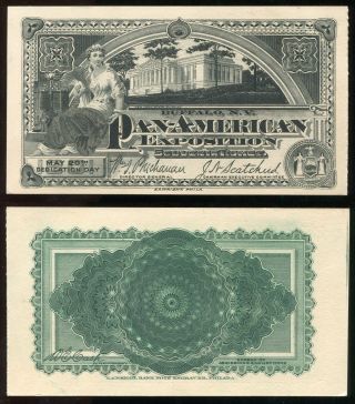 T11 - Buffalo 1901 Pan American Exposition Ticket.  Dedication Day.  Xf