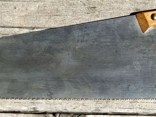 Vintage Disston No.  7 Panel Saw—22” Blade—8 TPI—Straight—Clean—1896 - 1917 4