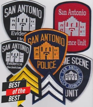 Collectible Police Crime Scene / Evidence Unit Master Pak - - Patch Combo 7
