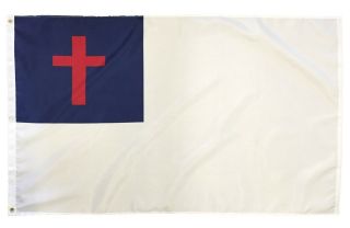 Christian Flag 3x5 Nylon Church W/brass Grommets