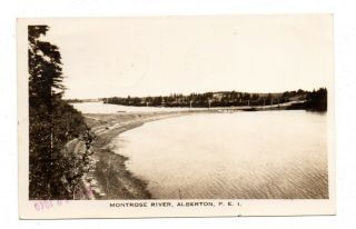 Alberton,  Prince Edward Island,  Canada,  Montrose River,  Real Photo Pc 1948