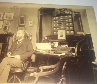 Rare Antique American Medical Doctors Cornelius Agnew Assistant NY Cabinet Photo 4