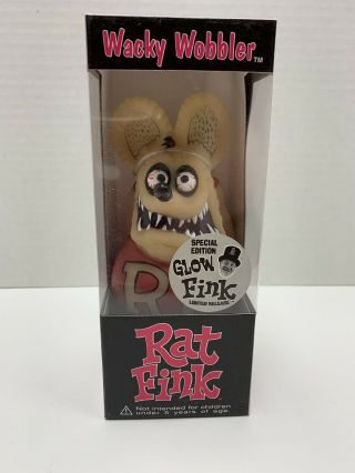 Funko Wacky Wobbler Rat Fink Special Edition Glow In The Dark