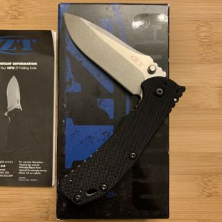 Zero Tolerance 0566 Hinderer Knife S35vn Plain Edge Blade G - 10