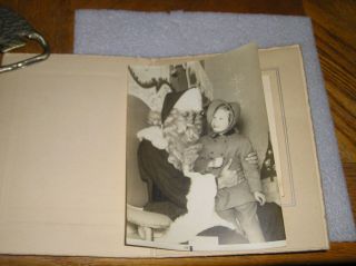 Vintage 1950 Macy Store Ny Santa Claus With Child Christmas Photo