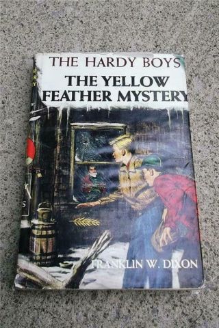 Vintage 1953 Book Hardy Boys The Yellow Feather Mystery Franklin W.  Dixon Hc Dj