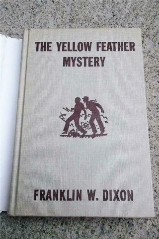 VINTAGE 1953 BOOK HARDY BOYS THE YELLOW FEATHER MYSTERY FRANKLIN W.  DIXON HC DJ 2
