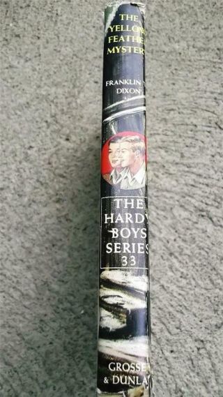 VINTAGE 1953 BOOK HARDY BOYS THE YELLOW FEATHER MYSTERY FRANKLIN W.  DIXON HC DJ 5