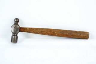Vintage Small 9 Inch Ball Pein Peen Hammer Wood Handle Jewelers Tool