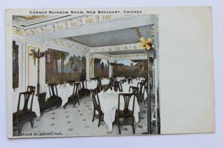 Old Postcard Corner Rainbow Room,  Brevoort,  Chicago,  Illinois,  1913