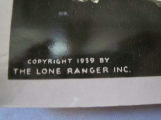 The Lone Ranger& Silver,  for Weber ' s Bread 1939 Black & white 8 