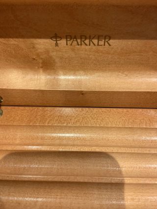 RARE PARKER DUOFOLD DESK BASE WITH PARKER INK BOTTLE 2
