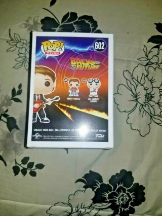 Funko Pop Marty Mcfly W/ Guitar 602 Back to the Future Canada Expo Exclusive 3