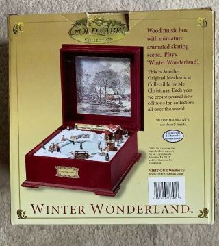 Mr Christmas - Gold Label Winter Wonderland Music Box In 3